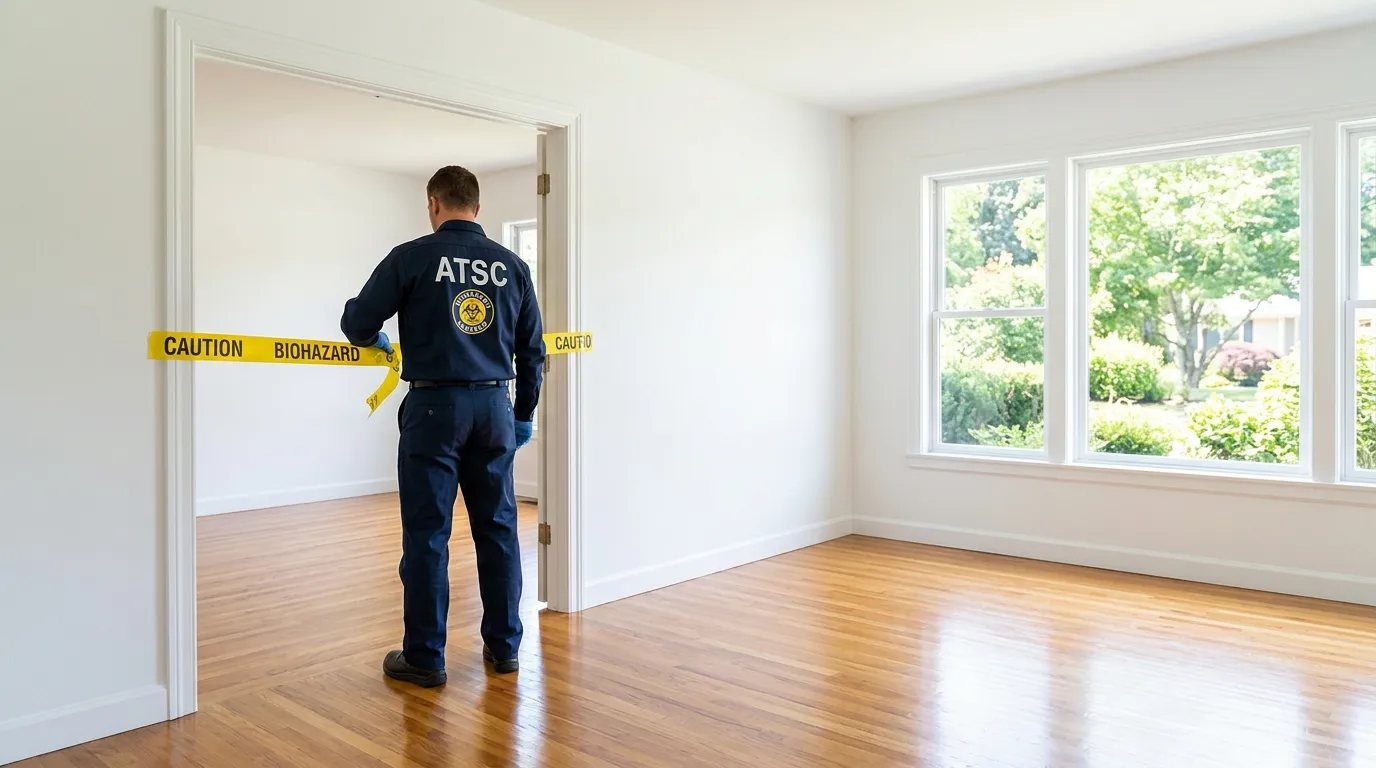 Certified biohazard cleanup crew performing Crime Scene Cleanup in Hayward